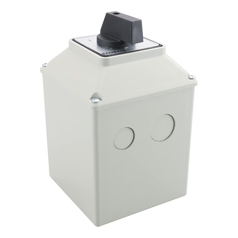 Baomain Universal Rotary Changeover Cam Switch SZW26-63/D303.3D 660V 63A 3 Position 3 Phase with Master Switch Exterior Box LW28-63/4 - Image 3